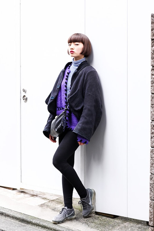 日本女生冬日穿搭街拍