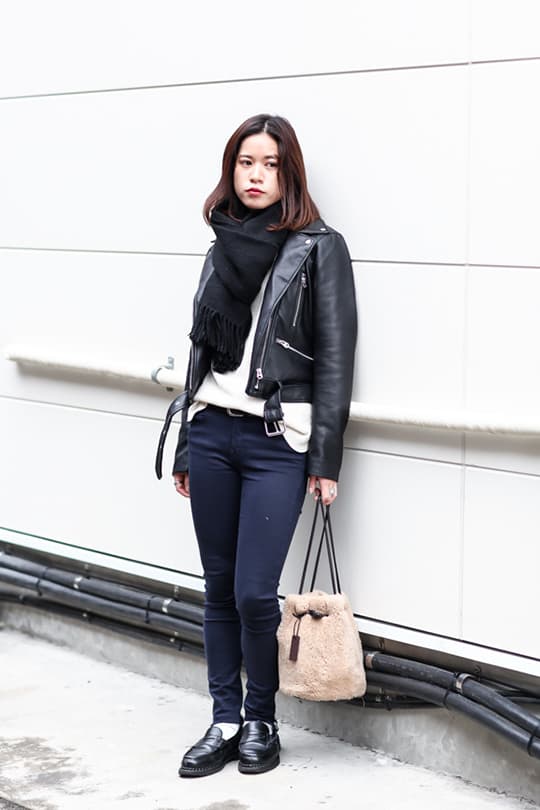 日本女生冬日穿搭街拍