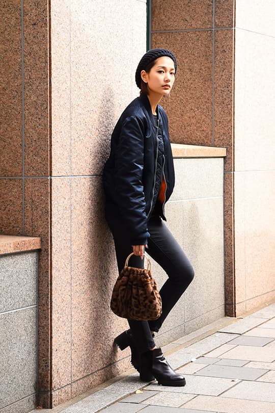 日本女生冬日穿搭街拍