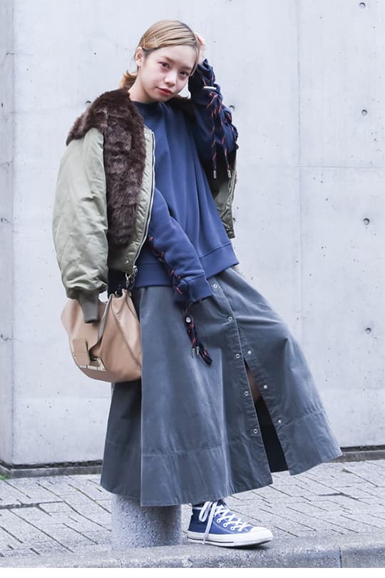日本女生冬日穿搭街拍