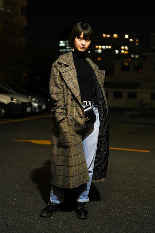 日本女生冬日穿搭街拍