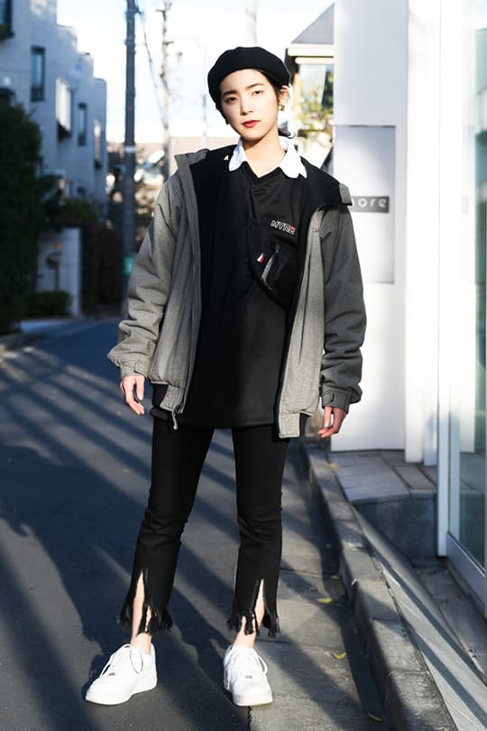 日本女生冬日穿搭街拍