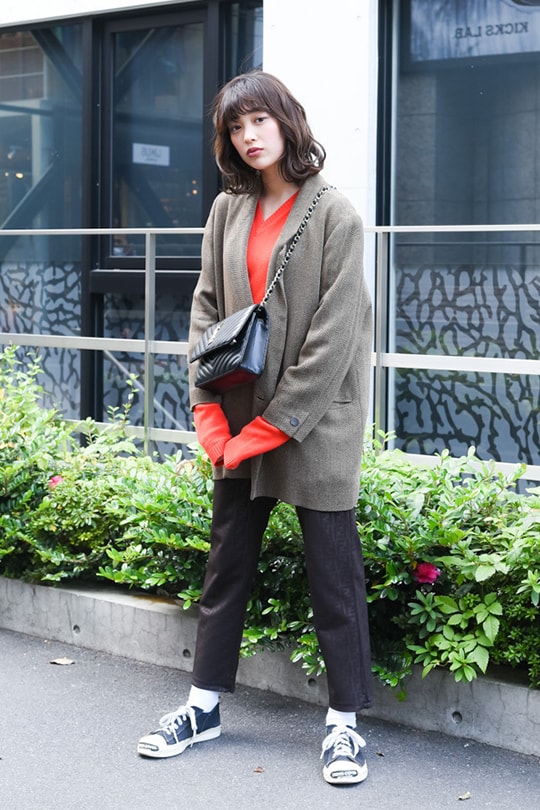 日本女生冬日穿搭街拍