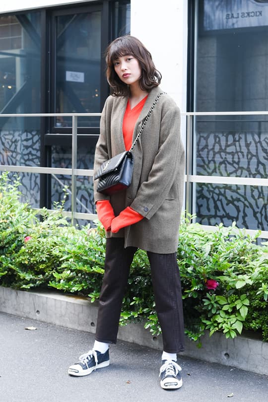 日本女生冬日穿搭街拍