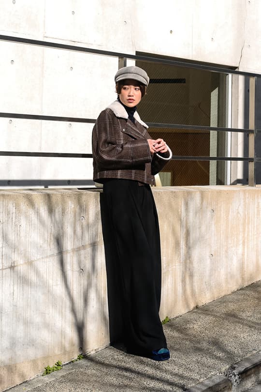 日本女生冬日穿搭街拍