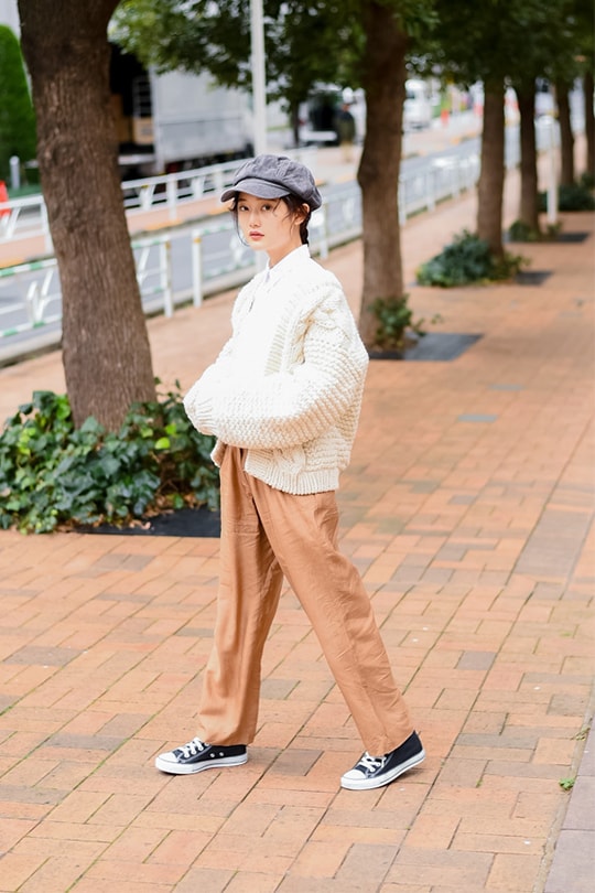 日本女生冬日穿搭街拍