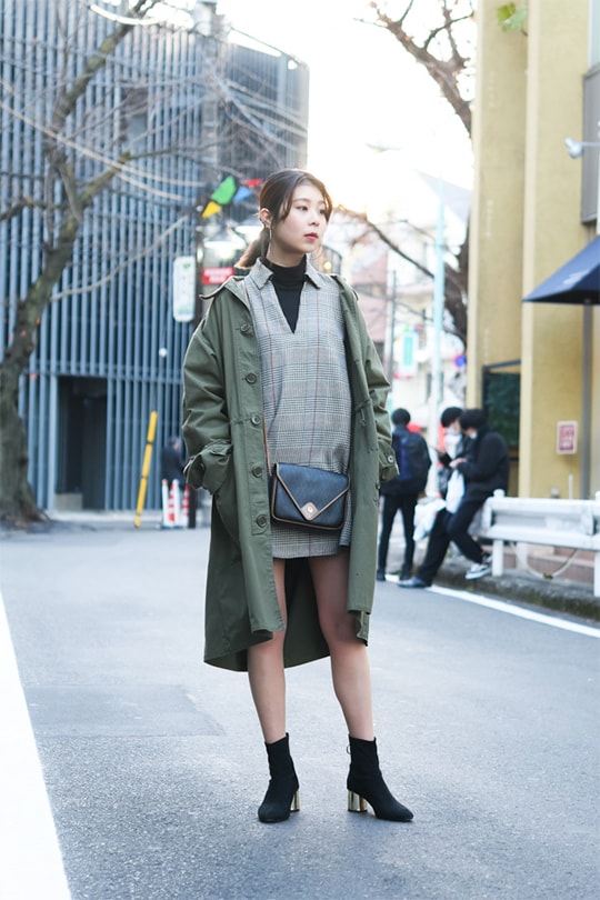 日本女生冬日穿搭街拍
