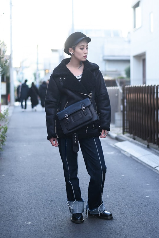 日本女生冬日穿搭街拍