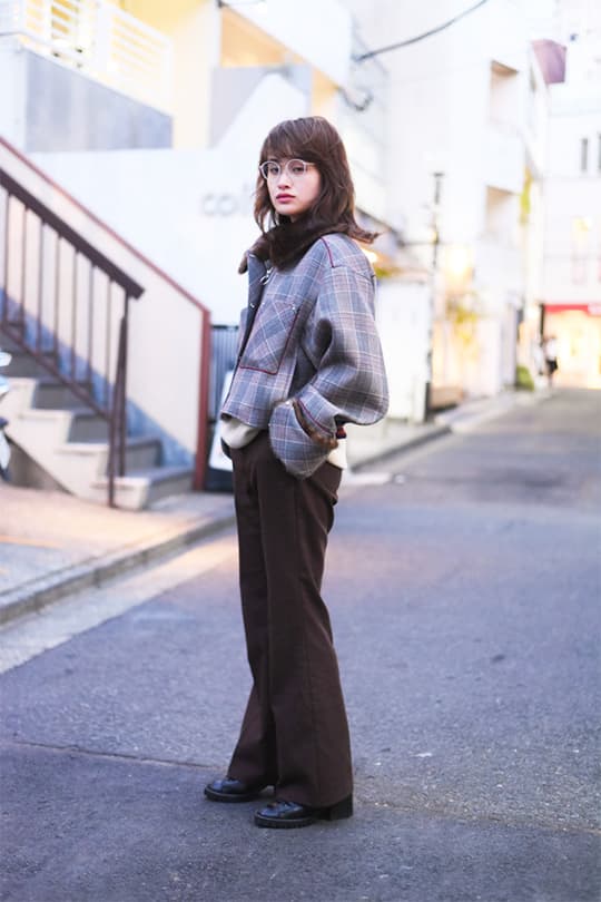 日本女生冬日穿搭街拍