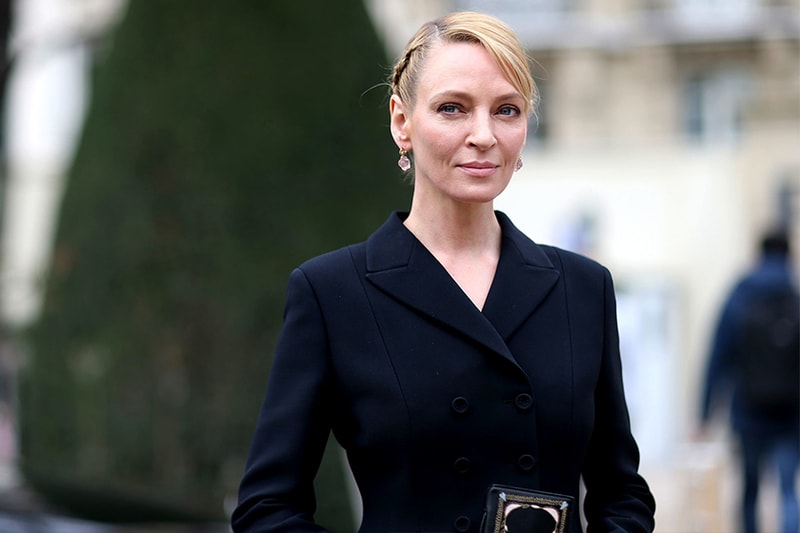 時尚星二代 Uma Thurman 愛女 Maya Thurman-Hawke  出席 2018 秋冬 Tom Ford 紐約時裝周時裝騷