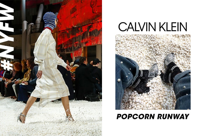 #NYFW：Calvin Klein 用五萬加侖爆谷鋪滿天橋，成功突圍卻惹來爭議！