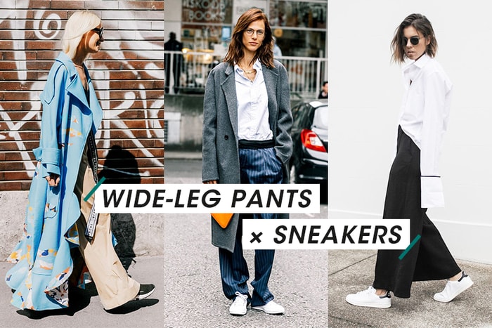 15 個街拍造型靈感：只要穿上闊腳褲，波鞋造型𣊬間變時尚！