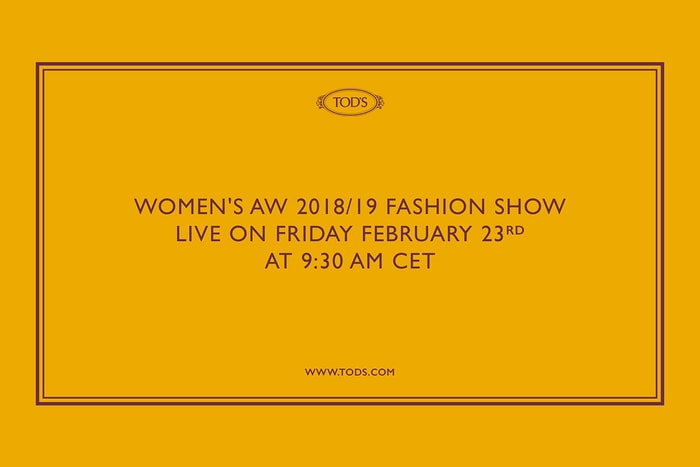 #MFW:邀請你一起參與時裝週!米蘭連線直擊 Tod's AW 18/19 系列!