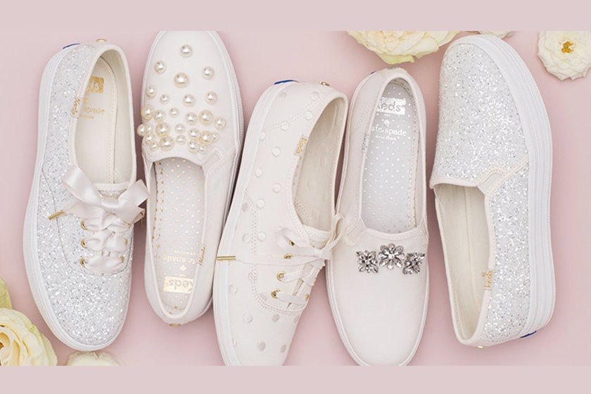 Keds × Kate Spade 推出夢幻的婚嫁波鞋平底鞋系列