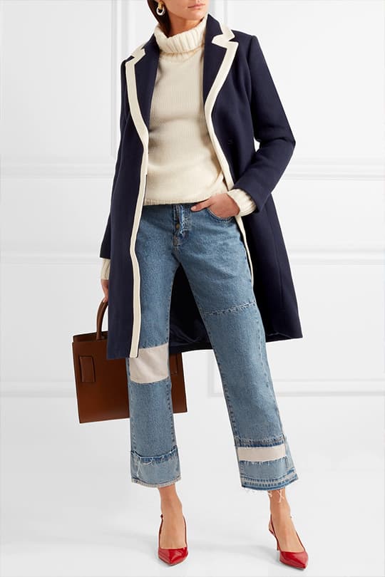 Meghan Markle 這件 J.Crew 軍藍色長版外套已秒速賣光