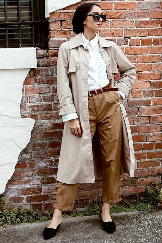 乍暖還寒的初春 Trench Coat 街拍造型靈感