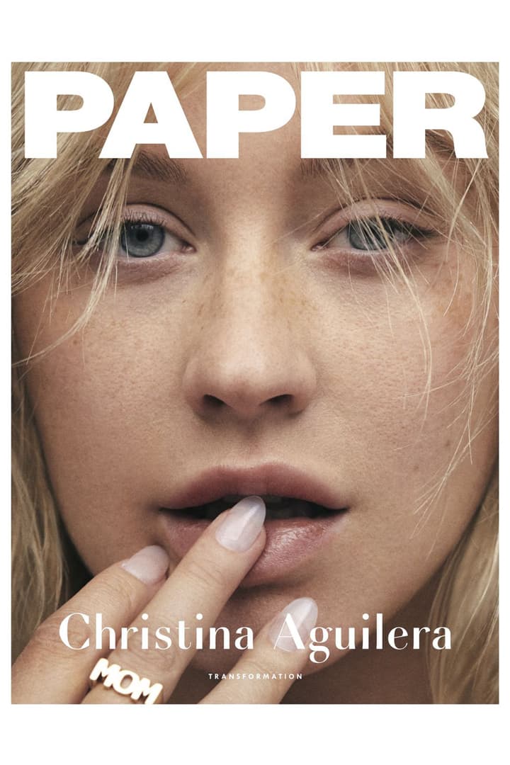 Christina Aguilera 以素顏拍攝雜誌封面 網民大嘆認不出來卻表示這個她 很美