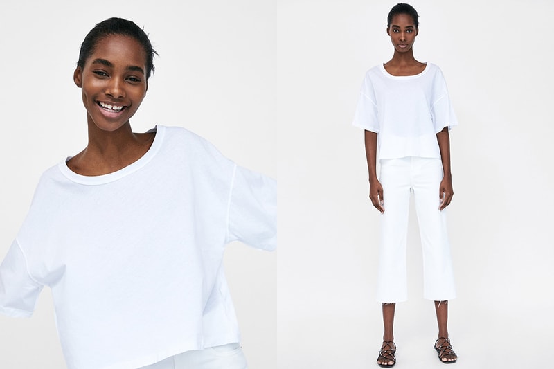 Zara 最新白 Tee 系列 2018 