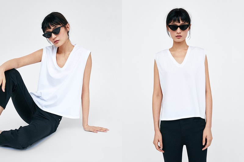 Zara 最新白 Tee 系列 2018 