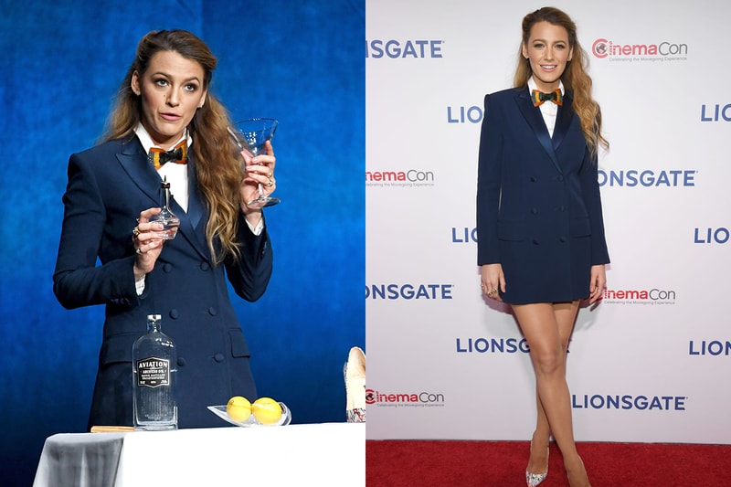 Blake Lively wore Sonia Rykiel suit jacket CinemaCon 2018