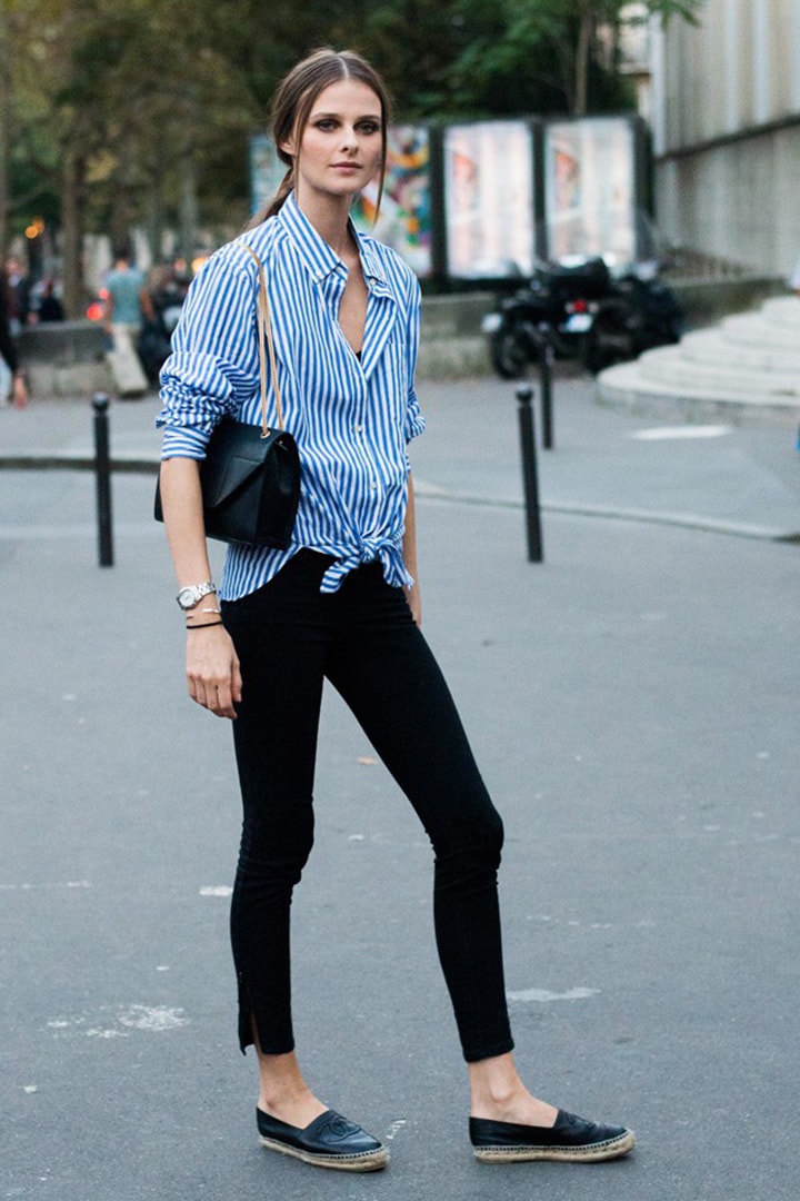 法國女生的夏日裝扮最愛穿法式草編鞋  espadrilles