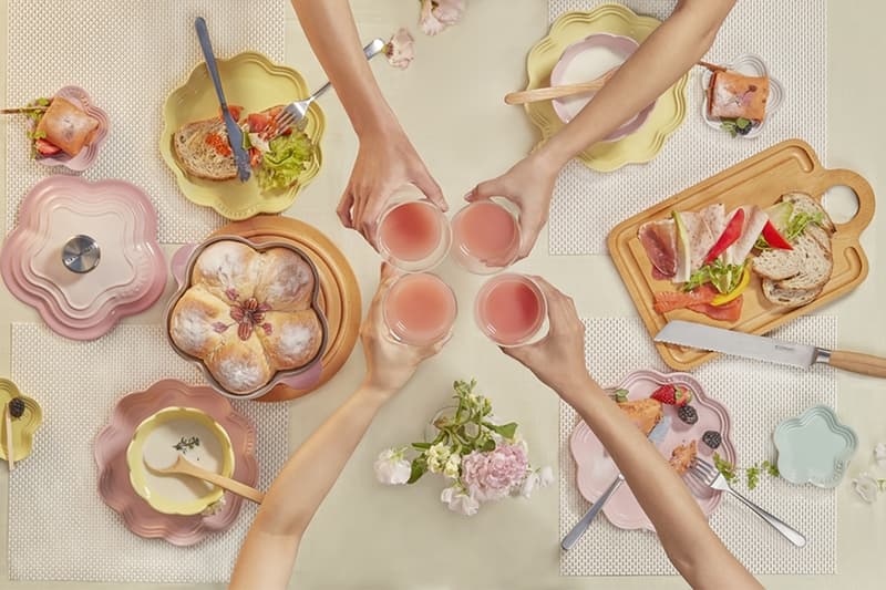 Le Creuset 推出 晨曦粉 Ombre Pink 和 花語瓷器 系列