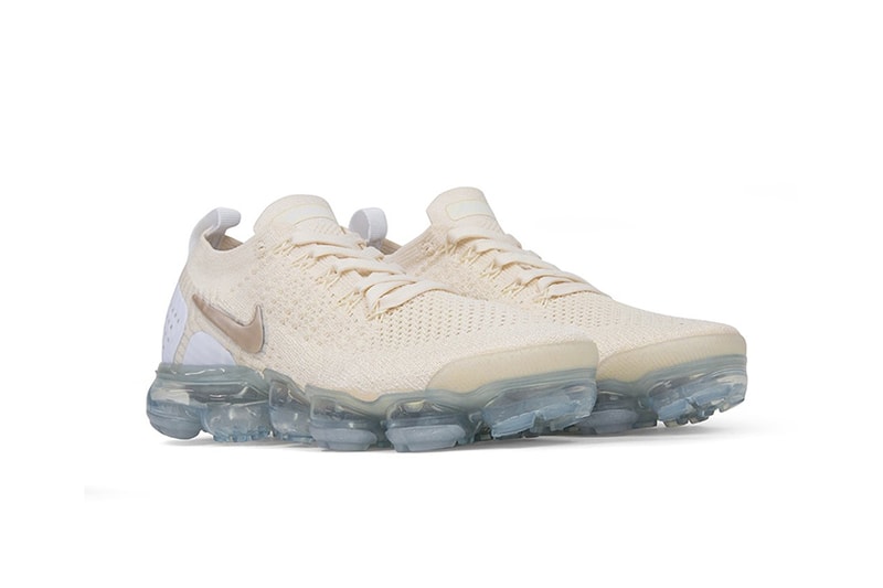 Nike Air VaporMax Flyknit 2.0  推出米白 x 金配色