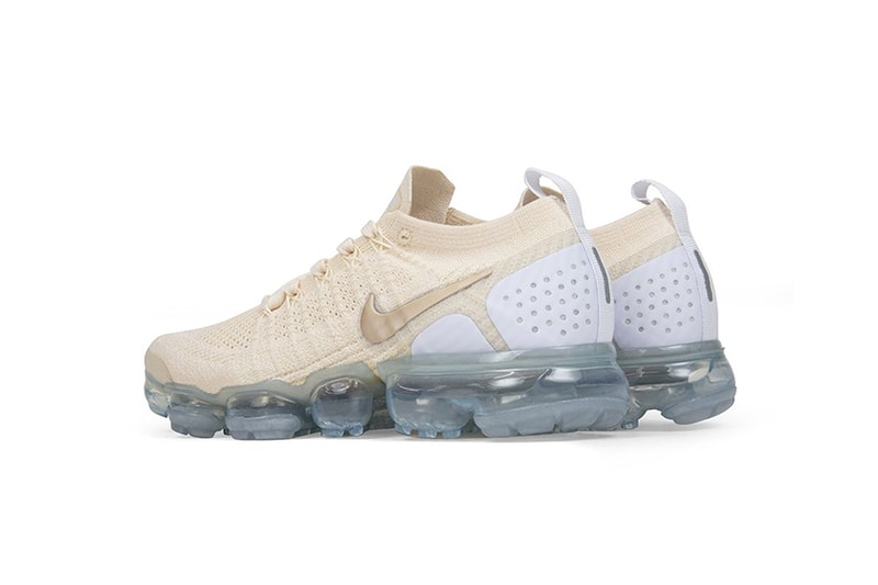 Nike Air VaporMax Flyknit 2.0  推出米白 x 金配色