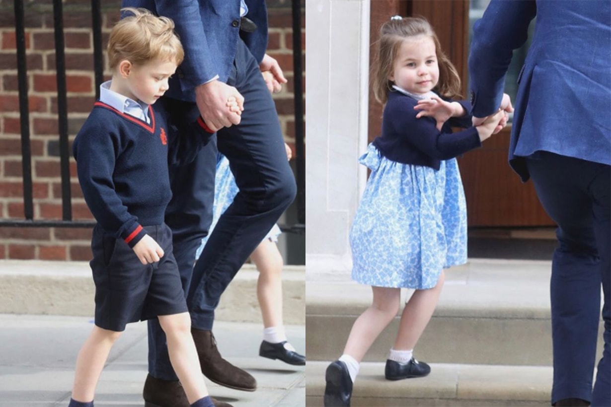 Prince George Flicked Princess Charlotte in the Head While Meeting the Royal Baby