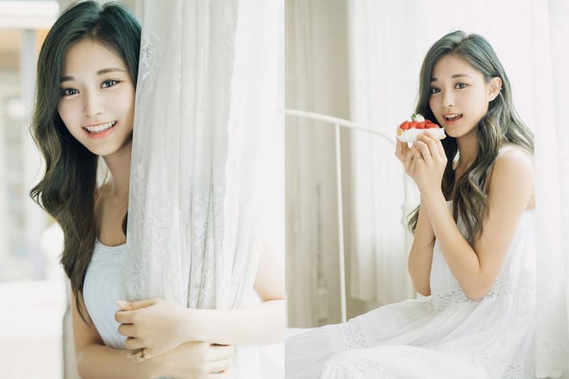 Twice Tzuyu white shirt boyfriend shirt sexy look