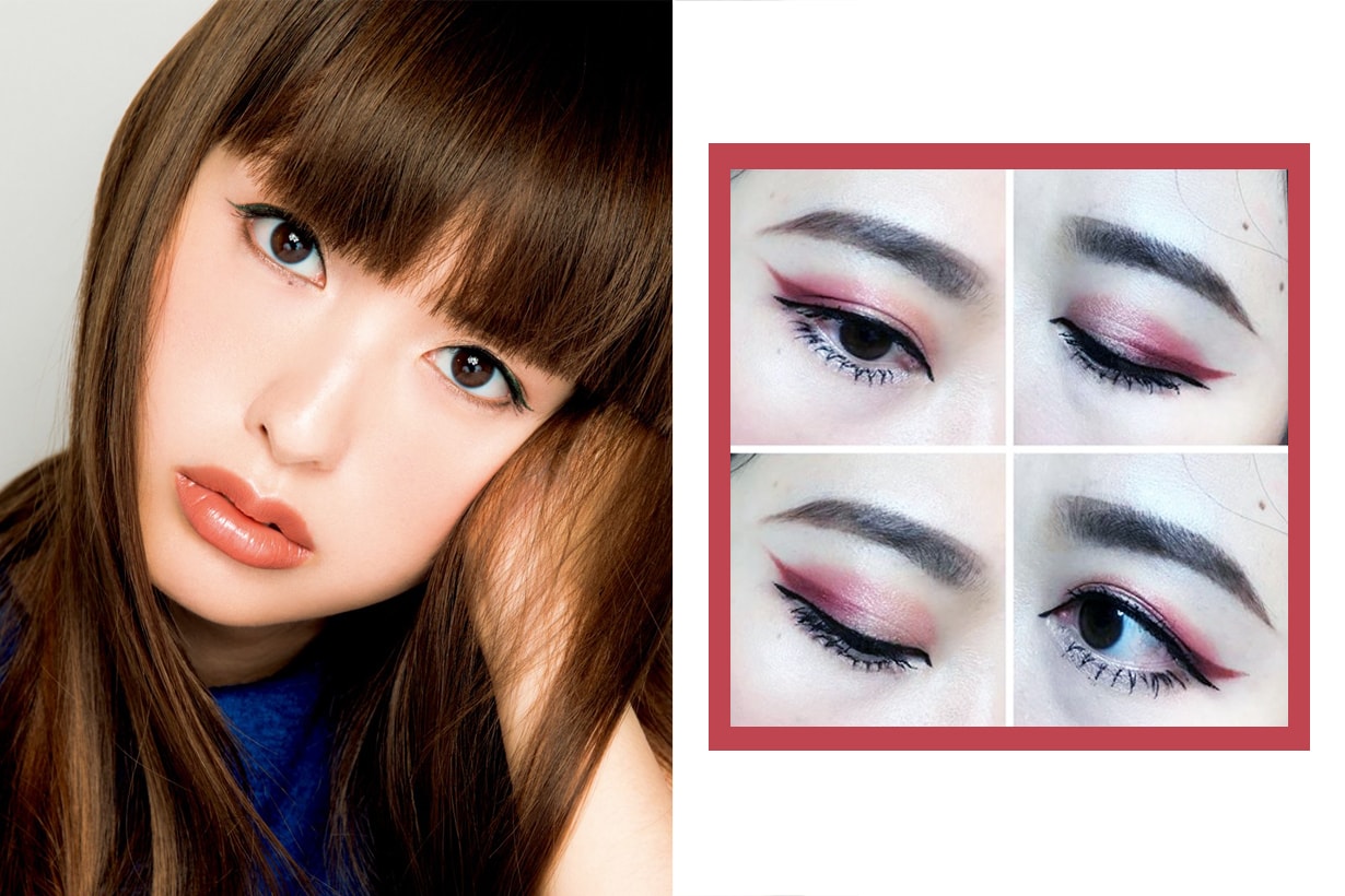 日本女生的最新發明  把眼線放在眼皮摺痕的心機妝容  可以讓眼睛瞬間放大數倍