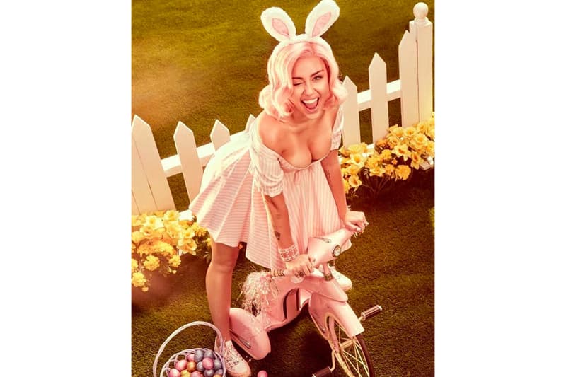 Miley Cyrus 復活節扮成性感兔女郎 其中一張照片有亮點 揭示了最新 Converse 聯名鞋