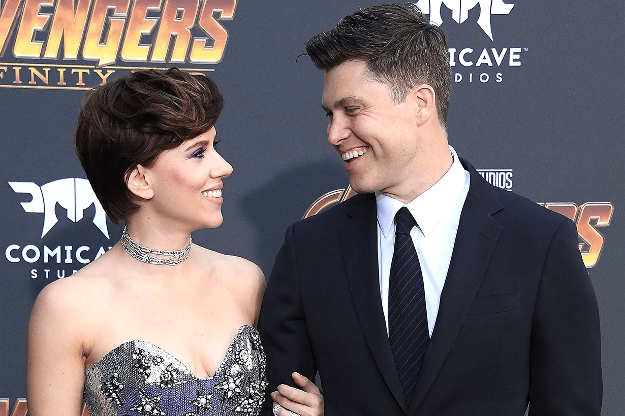 Scarlett Johansson and Colin Jost