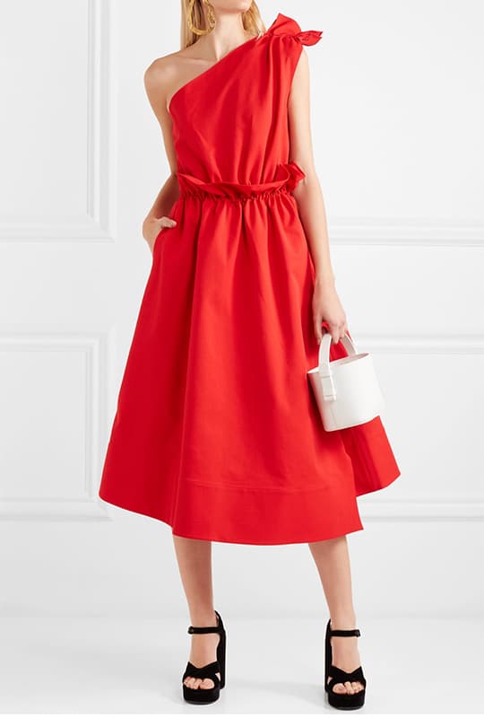 wedding-guest dress spring summer outfit idea