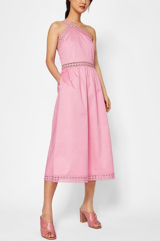 wedding-guest dress spring summer outfit idea