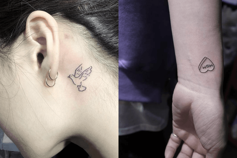 IG 爆紅的小清新紋身，放在這兩位部位最性感！