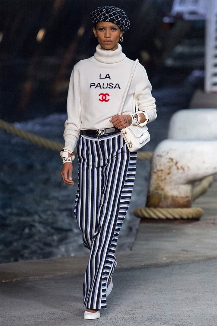 chanel-cruise-2019 runway marine style