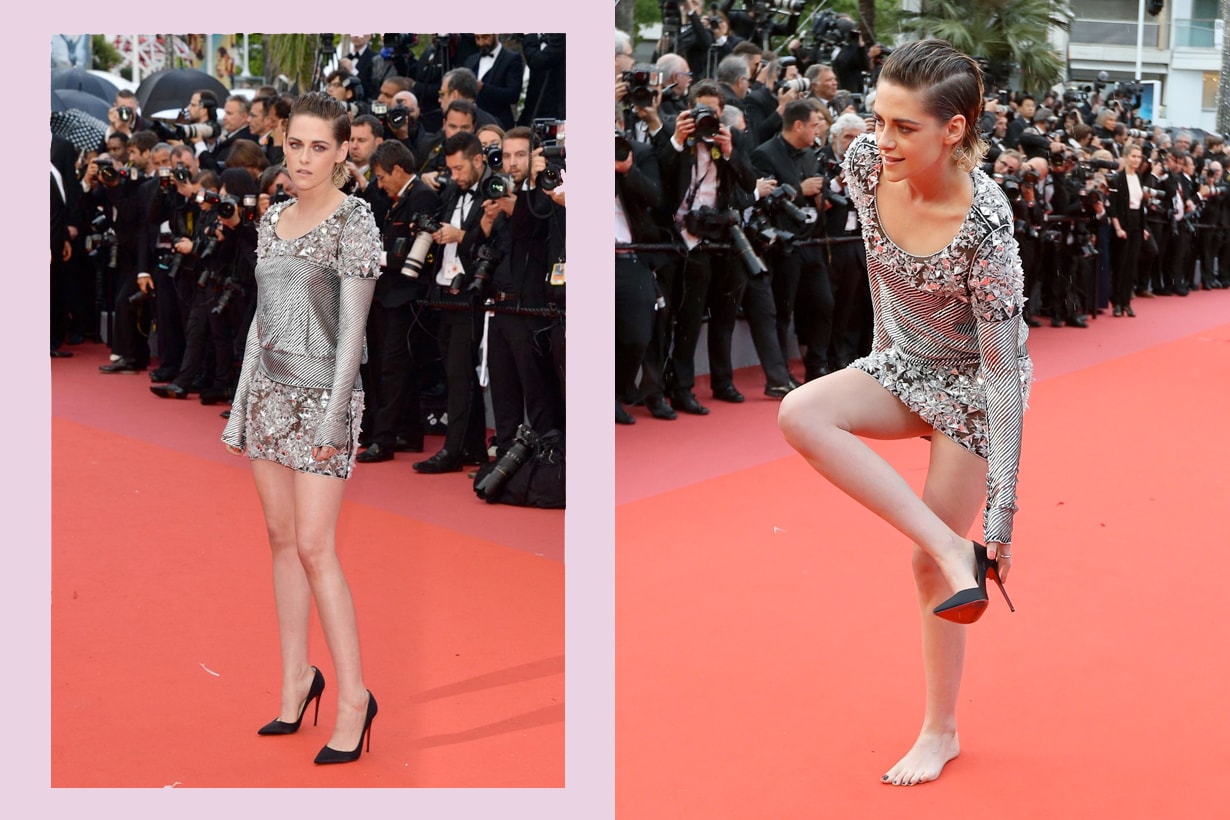 Kristen Stewart Cannes 2018 No Flats Policy red carpet