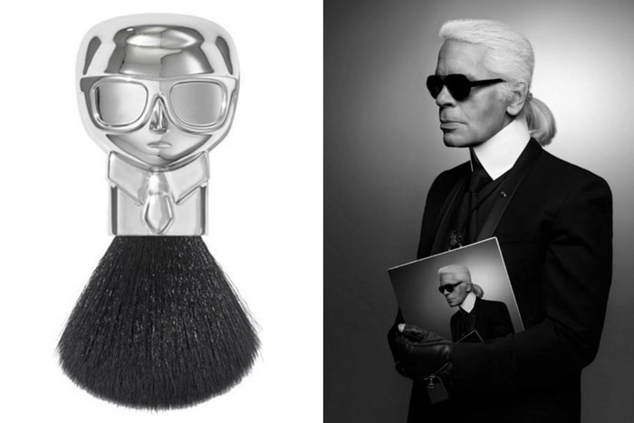 老佛爺頭像的刷具太值得蒐藏!Karl Lagerfeld 與知名品牌聯手推出限量彩妝系列