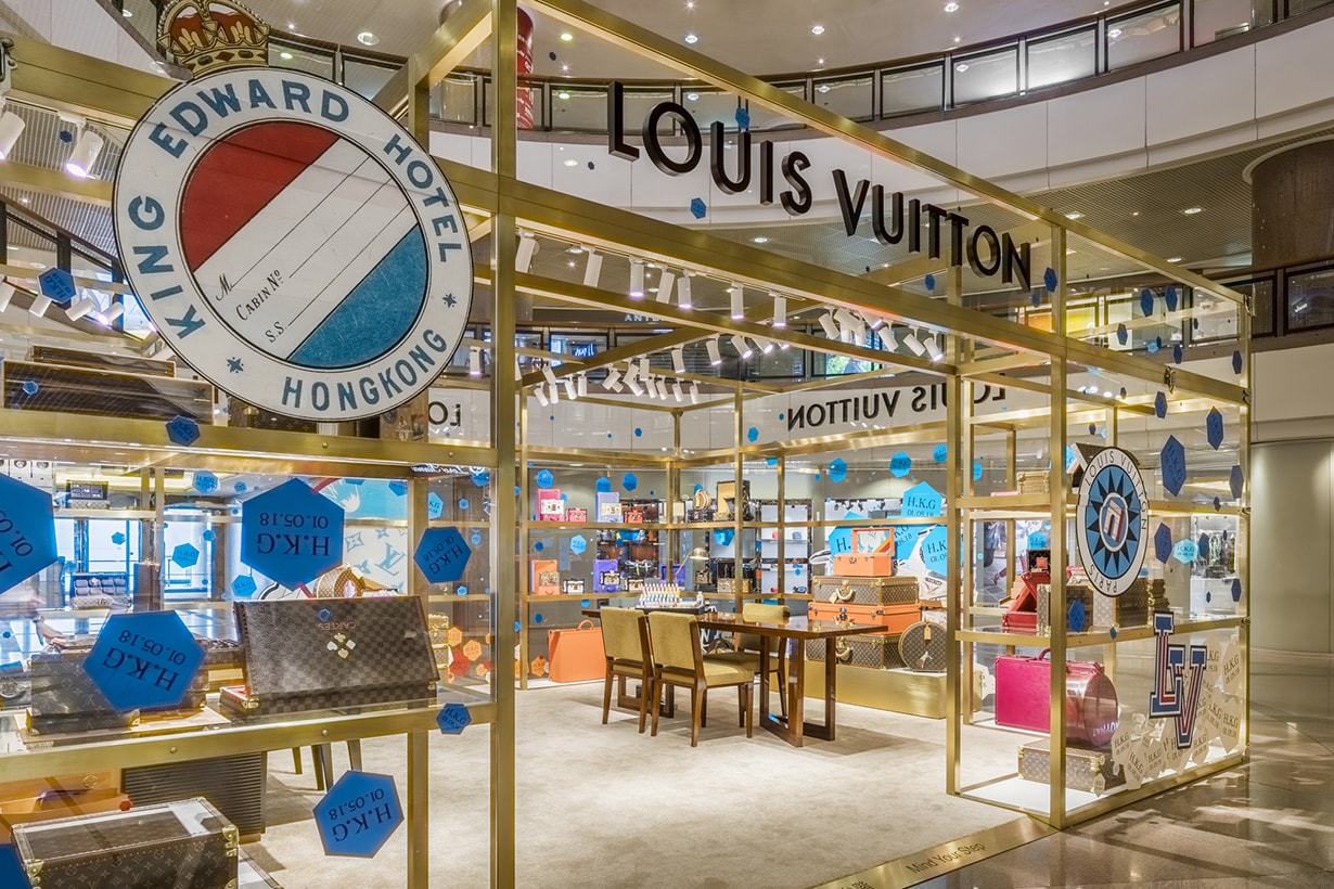 Louis Vuitton Hard Sided Pop Up Store Hong Kong