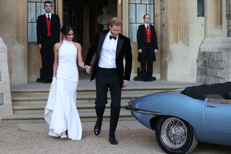 Meghan Markle Stella McCartney white gown wedding dress