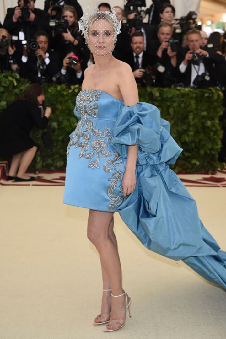 Diane Kruger in Philip Treacy Met Gala 2018