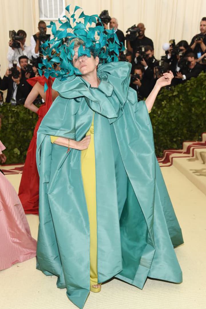 Frances McDormand in Valentino and Philip Treacy Met Gala 2018