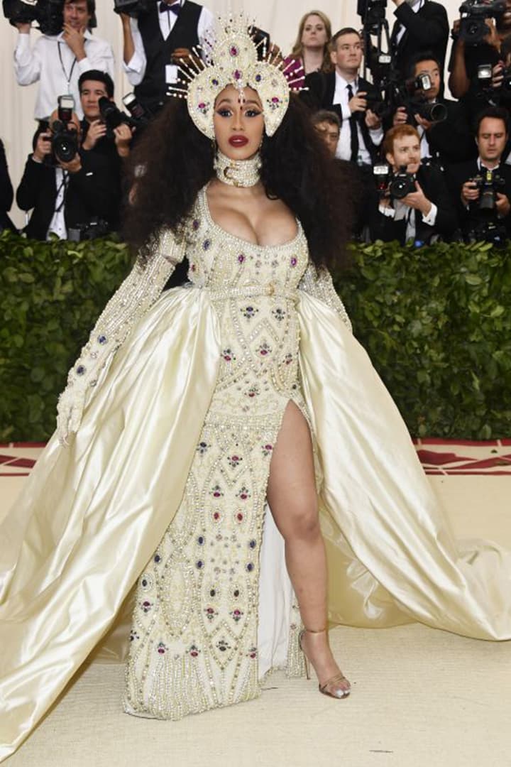 Cardi B in Moschino Met Gala 2018