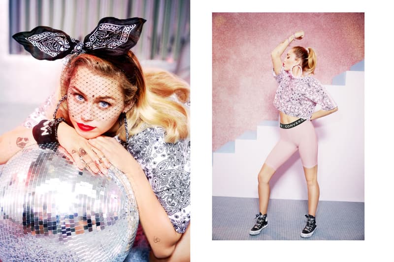 Miley Cyrus Converse glitter sneaker collaboration