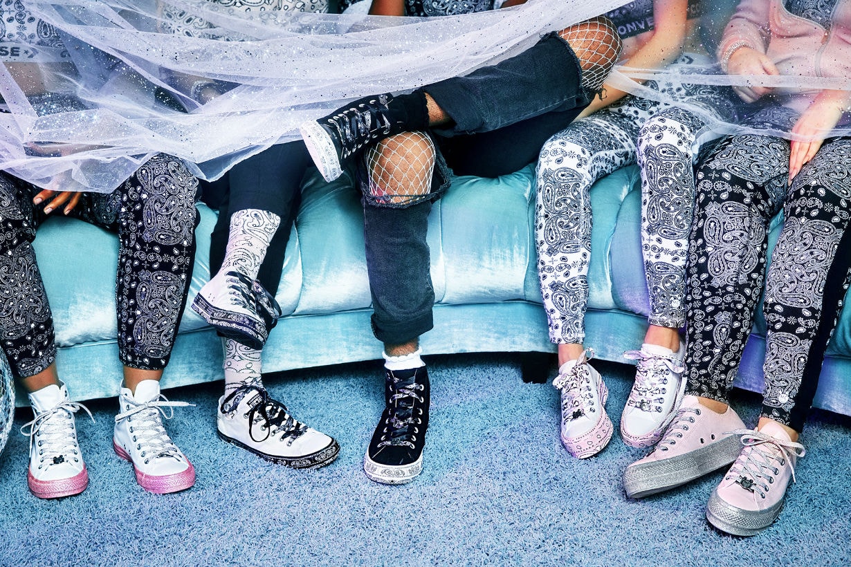 Miley Cyrus  Converse glitter sneaker collaboration
