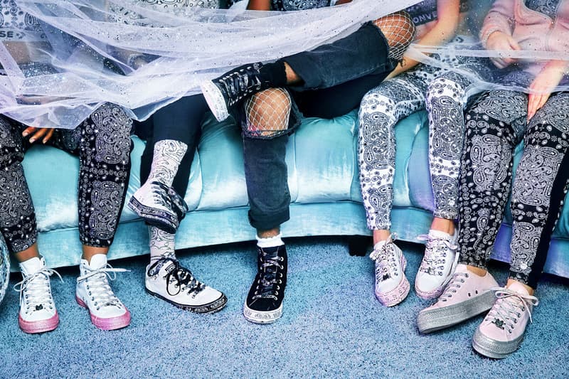 Miley Cyrus Converse glitter sneaker collaboration
