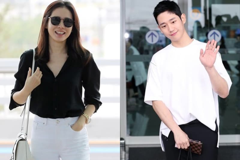 Son yejin Jung haein black white couple styles