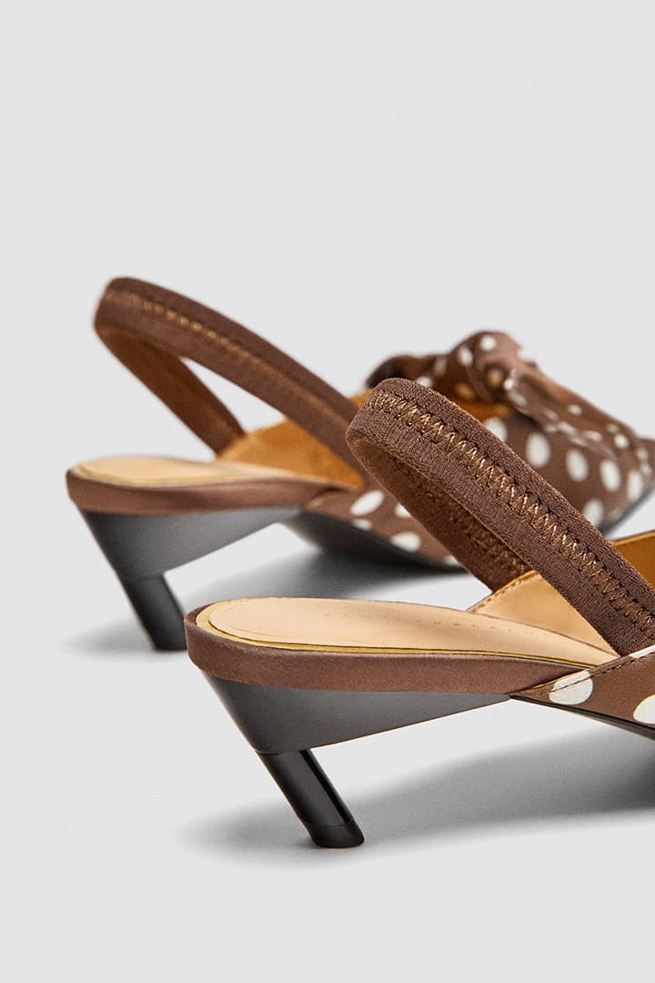ZARA polka-dot-bow-slingback