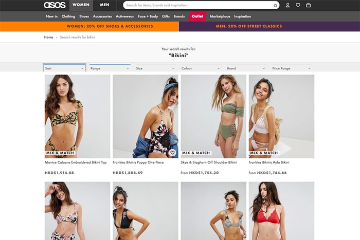 ASOS 這款 Bikini 一個星期已賣出 1 萬套,而且索價只需港幣二百多元!